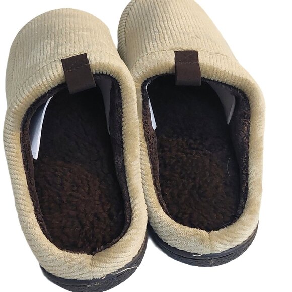 Isotoner Signature Men's Memory Foam Indoor/Outdoor Slippers Pebble Sz Med 8-9 - Picture 7 of 9
